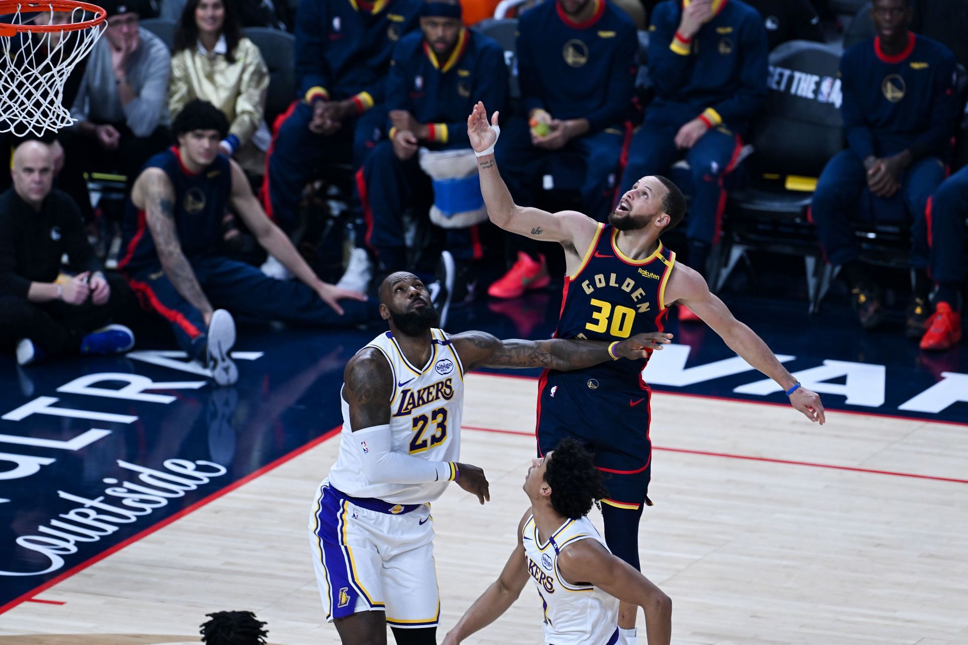 NBA : Los Angeles Lakers vs Golden State Warriors in San Francisco - Source: Getty