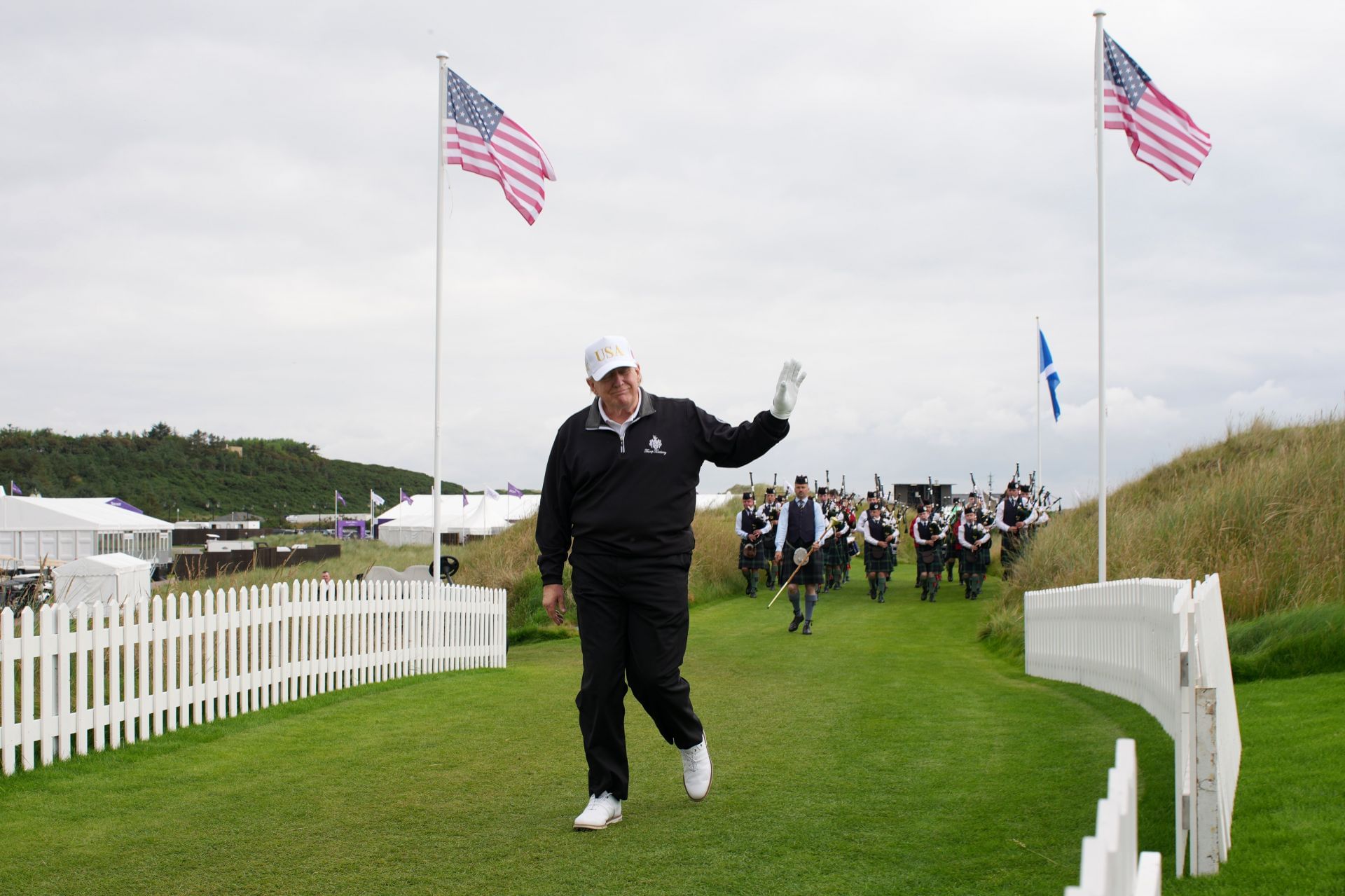 U.S. President Donald Trump Visits Scotland For Rounds Of Golf And Trade Talks - Source: Getty