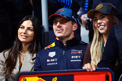 Max Verstappen’s sister Victoria dons a light pink bikini in an adorable snap shared with her children