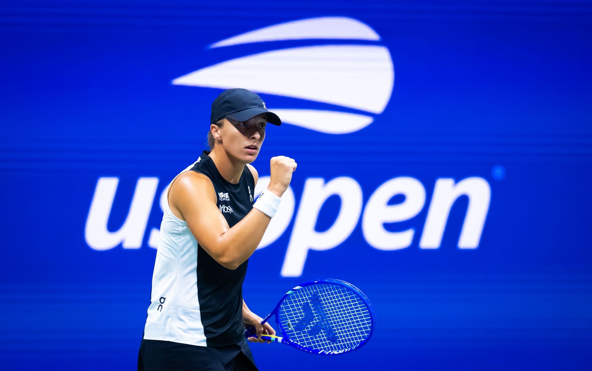 Iga Swiatek pictured at the 2025 US Open | Image Source: Getty