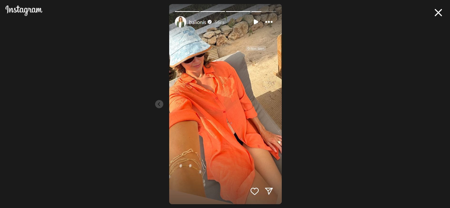 Still taken from Amanda Balionis&#039; Instagram story (Image Credit: Instagram @balionis)