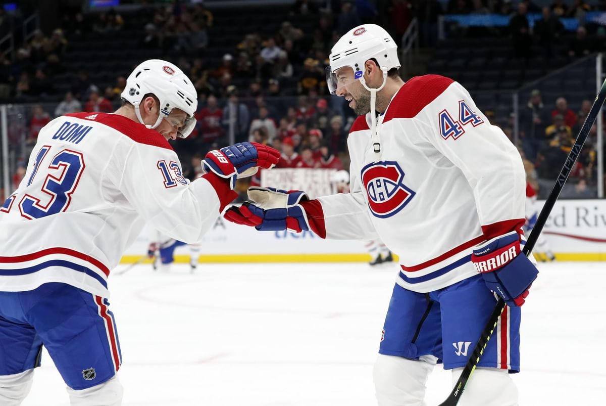 Leafs' Max Domi pens 2-word reaction to throwback picture with ex-NHLer Nate Thompson