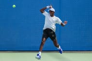 Nishesh Basavareddy at the Winston-Salem Open 2025. (Photo: Getty)