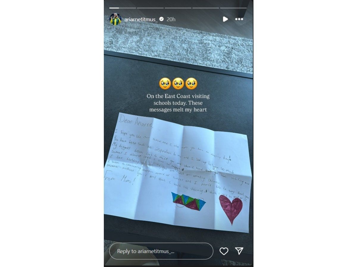 Titmus&#039; Instagram story