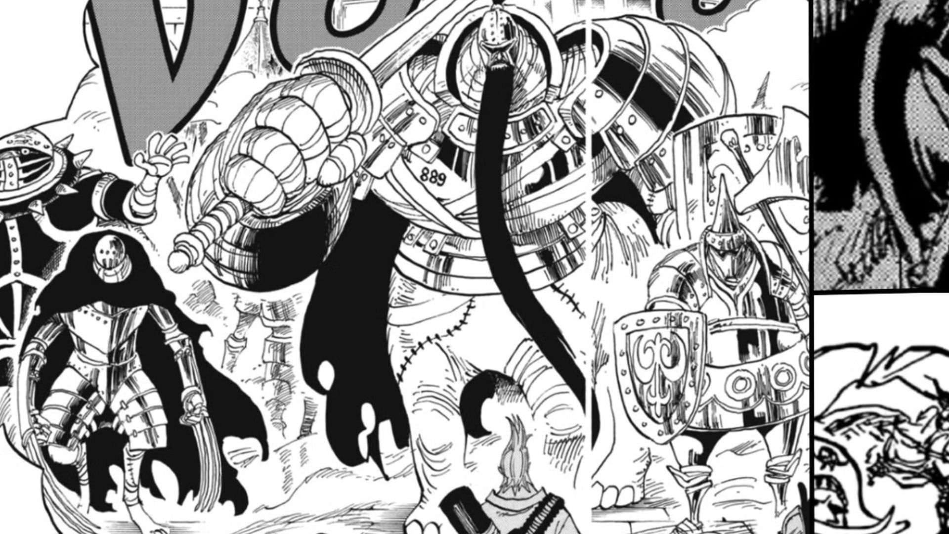 Rocks Pirates&#039; full appearance as seen in manga (Image via Shueisha)