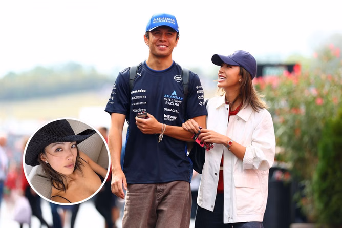 Alex Albon’s girlfriend Lily Muni He rocks a black bikini top and a cowboy hat as F1 couple enjoy mid-season break