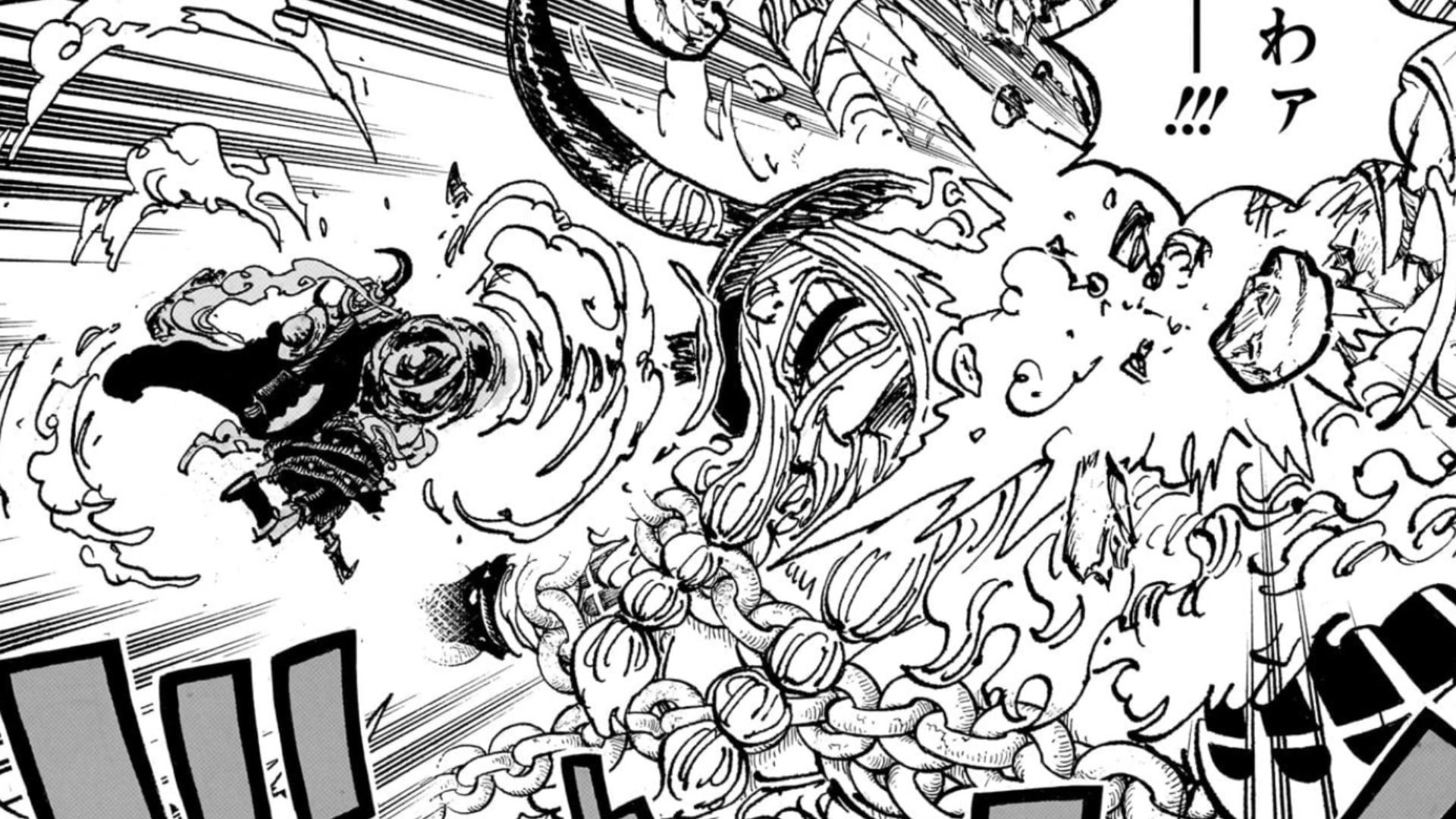 Luffy and Loki as seen in One Piece manga (Image via Shueisha)