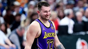 "Put four people" - Luka Doncic gives dunk contest participant a hard time as judge despite jumping over 3 guys
