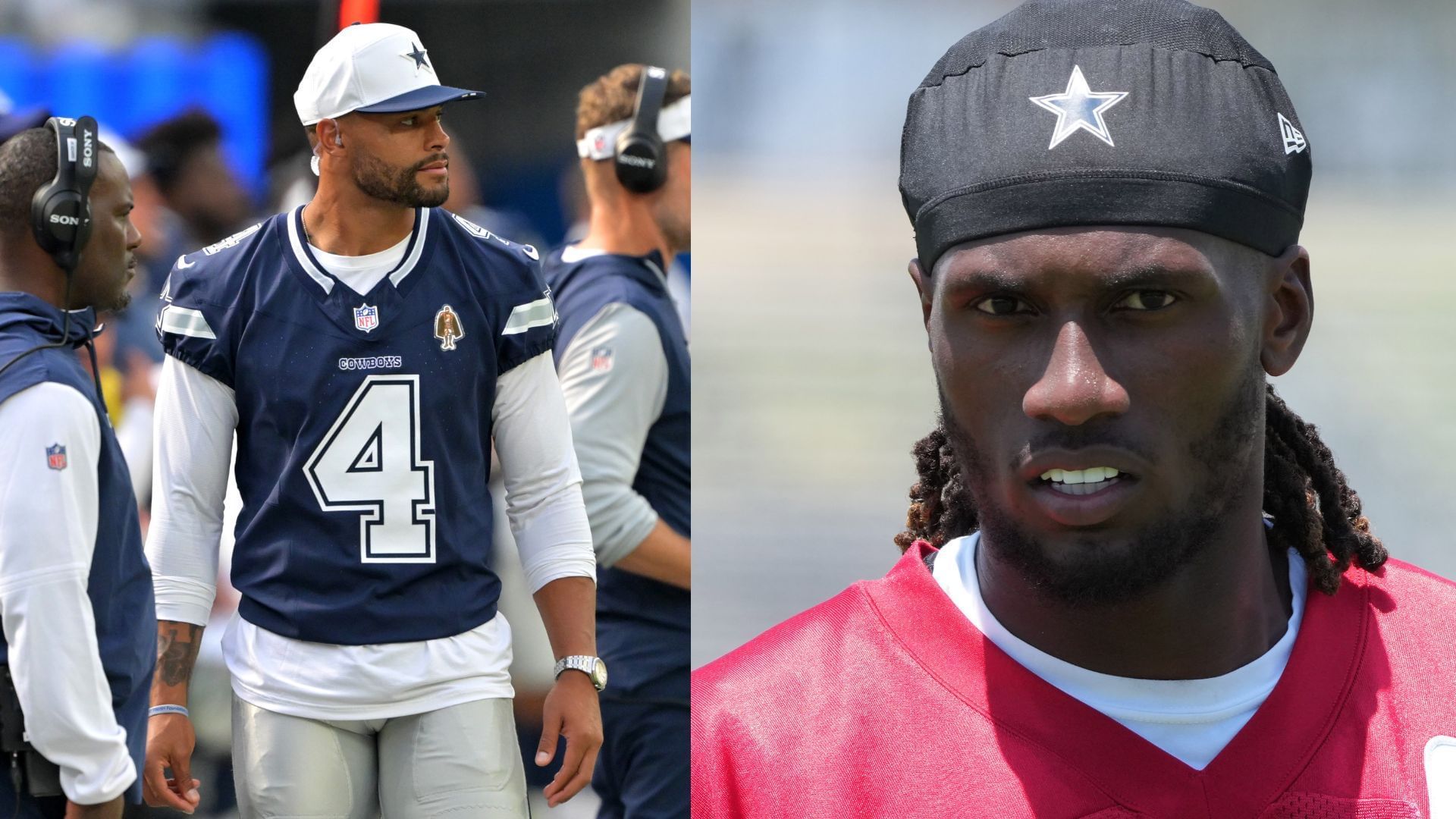 Joe Milton x Dak Prescott collage