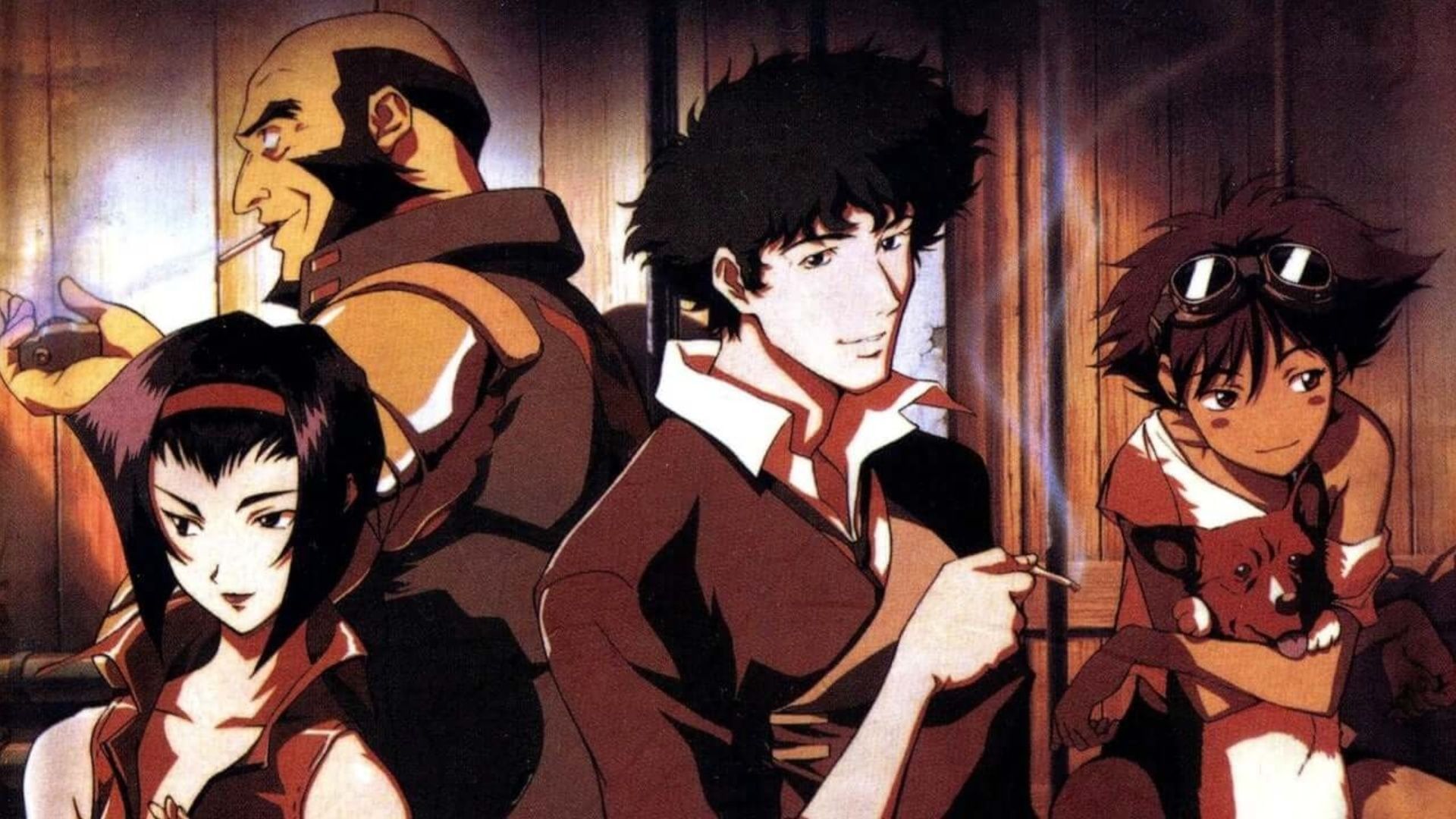Faye, Jet, Spike, and Edward as ween in the anime (Image via Sunrise)