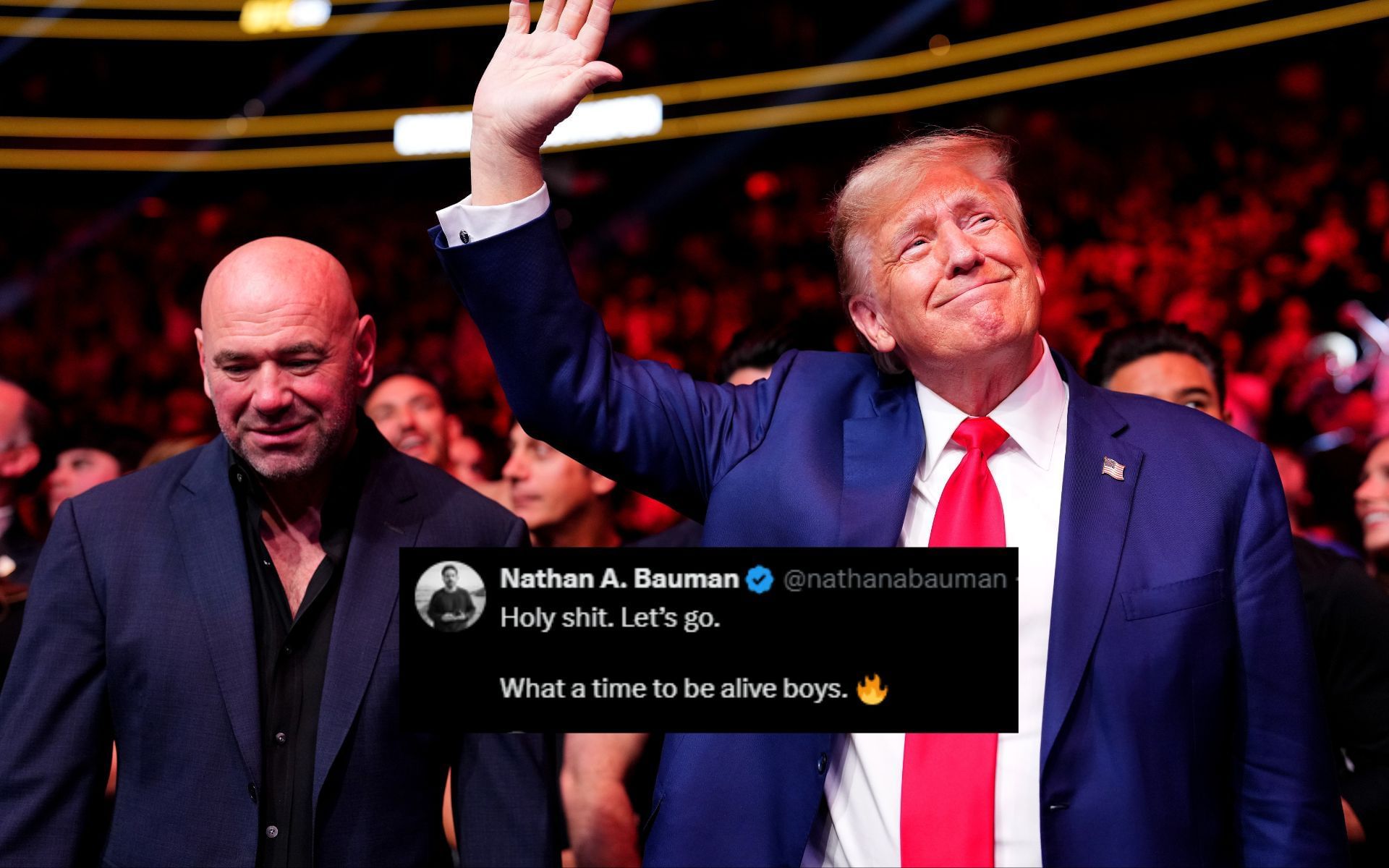 Fans react to Dana White announcing the UFC White House event is in the works. [Image courtesy: Getty]