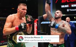 "U're next on the menu" - Fans react as Dricus du Plessis showers praise on Anthony Hernandez for dominant UFC Vegas 109 win