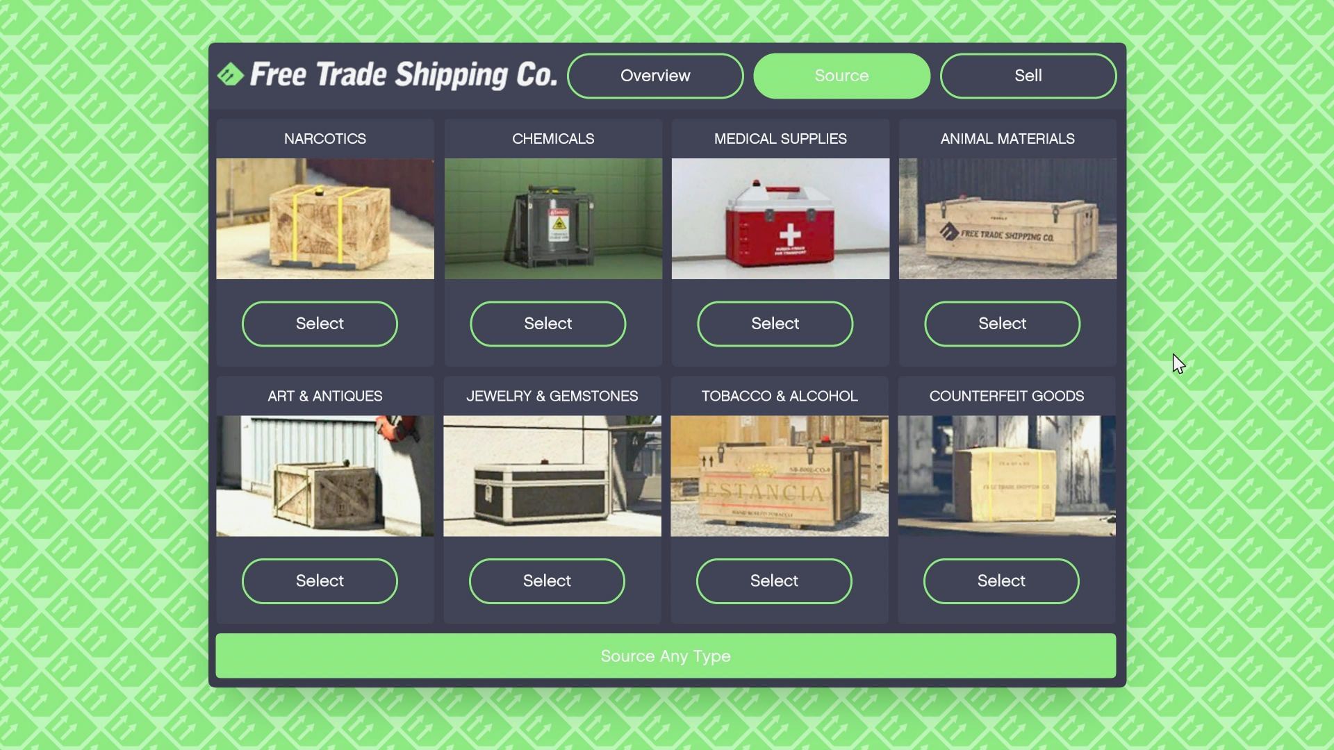 GTA 5 Online Smuggler&#039;s Run business guide: Source cargo (Image via Rockstar Games)