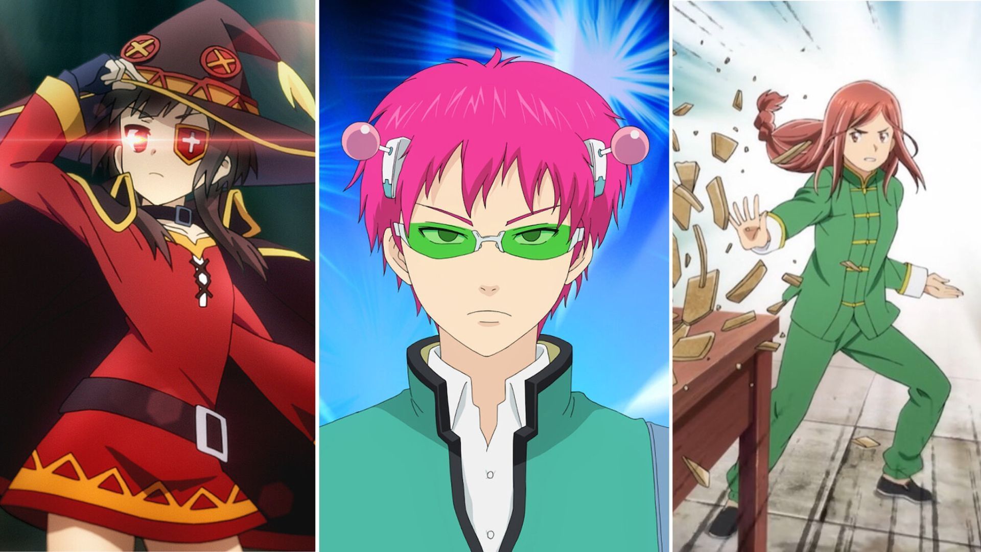 KonoSuba: God&rsquo;s Blessing on This Wonderful World!, The Disastrous Life of Saiki K., Hinamatsuri