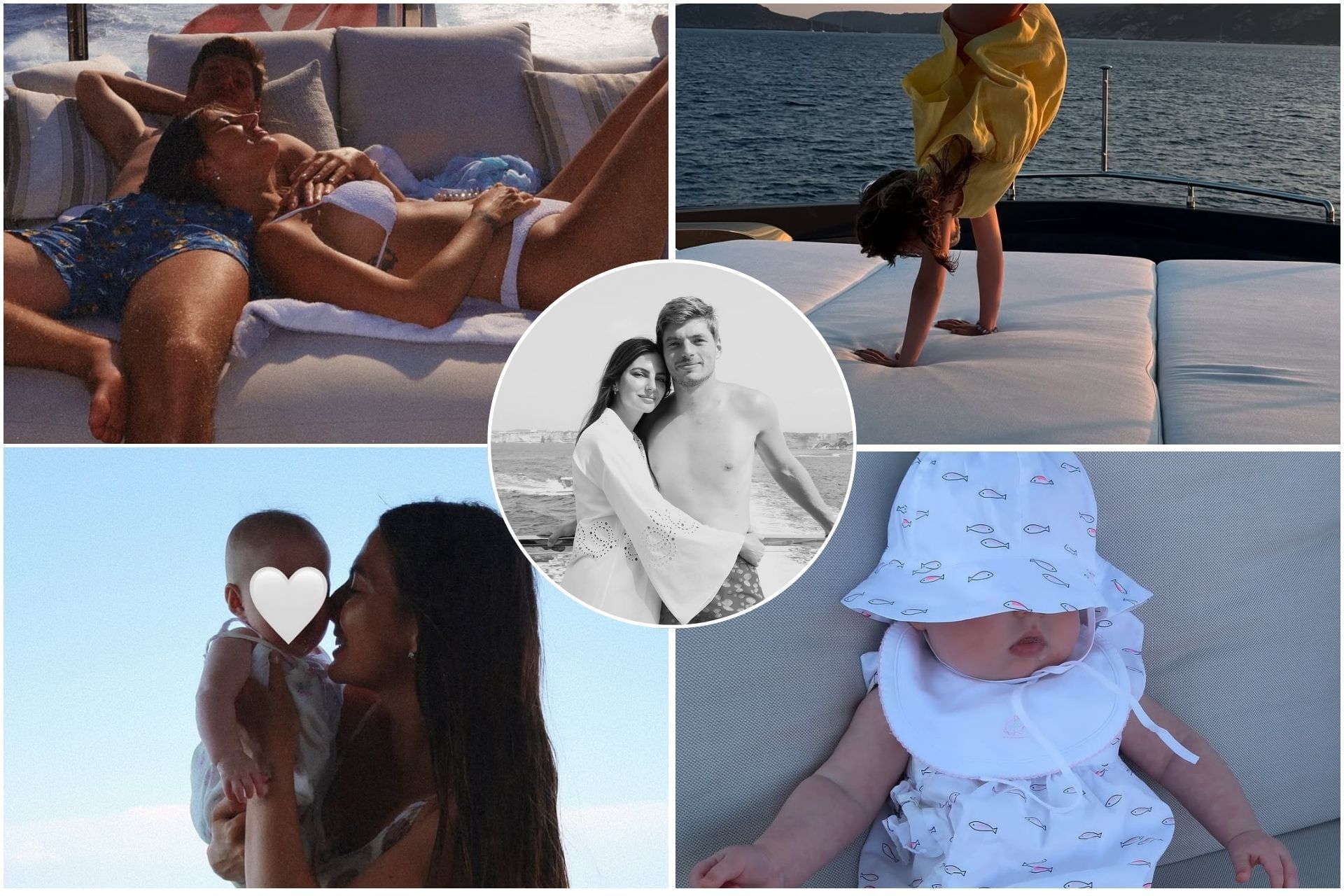 Kelly Piquet shares pictures from the summer break featuring Max Verstappen and daughter Lily (Images from @kellypiquet on Instagram)