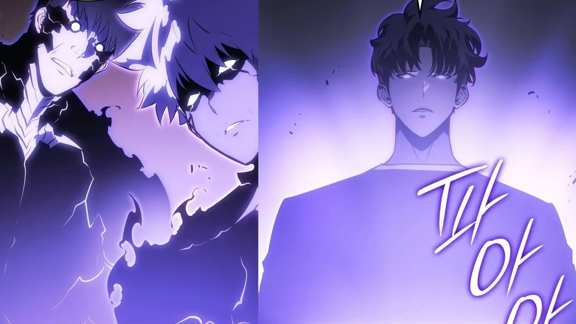 Taeshik and Dongsuk as Suho&#039;s shadows (Image via Daul/Jin/D&amp;C Media KAKAO)