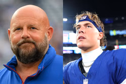 "He got the wind knocked out of him": Giants’ Brian Daboll makes feelings known on Jaxson Dart’s risky running play vs. Patriots