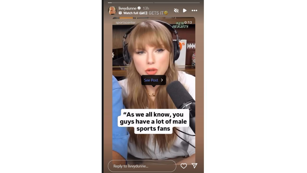  Dunne&#039;s Instagram story via @livvydunne
