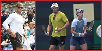 Meet Veronika Kudermetova's husband Sergei Demekhine, the ex-Armani model who has now turned tennis coach for Russian