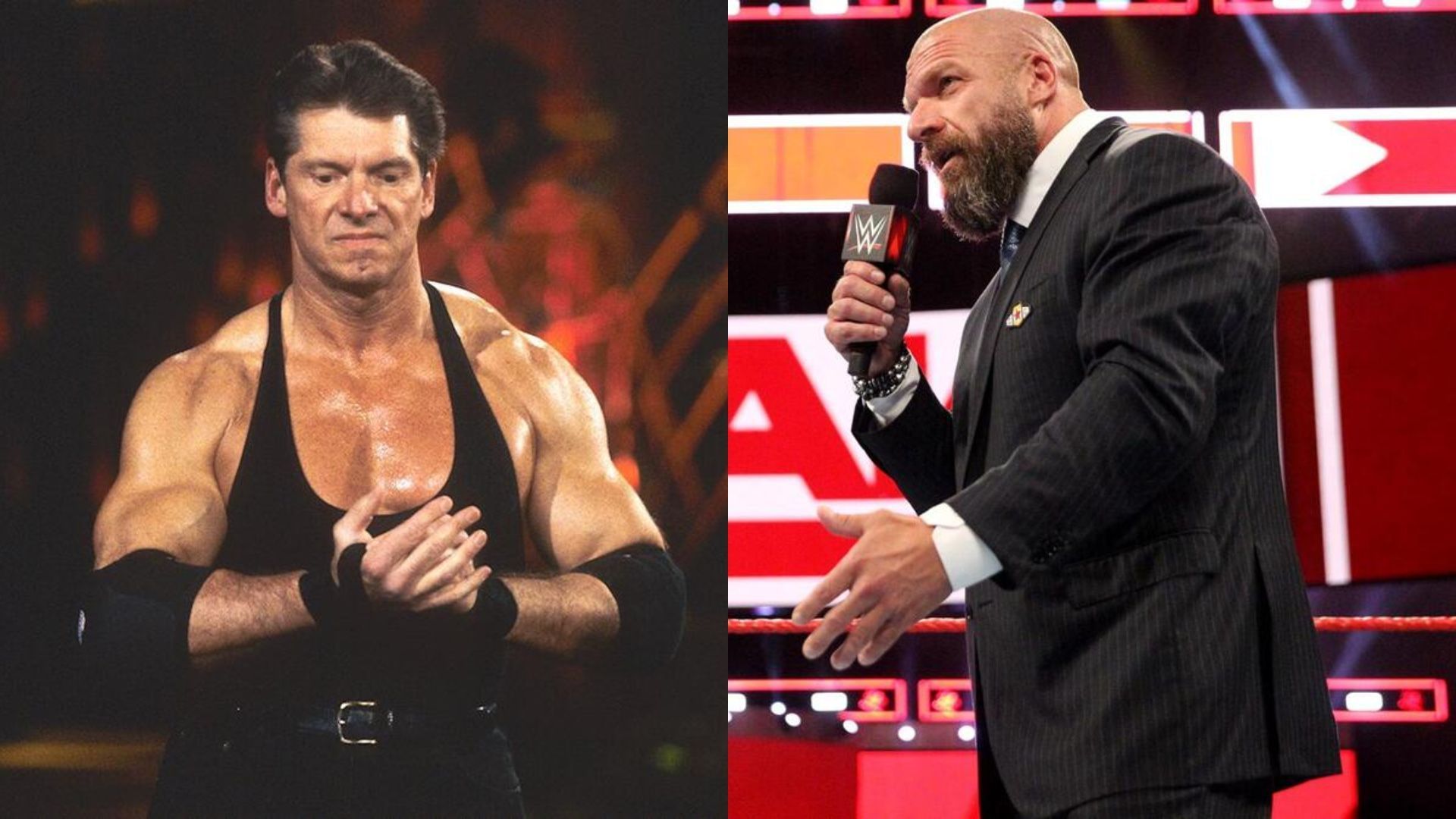 Vince McMahon (left), Triple H (right) (via WWE.com)