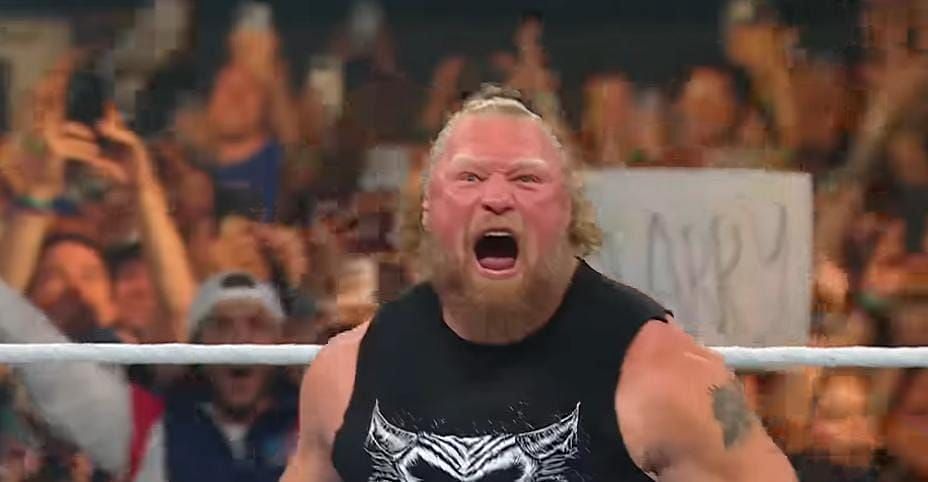 Brock Lesna returned at SummerSlam. [Image credits: WWE on YouTube]