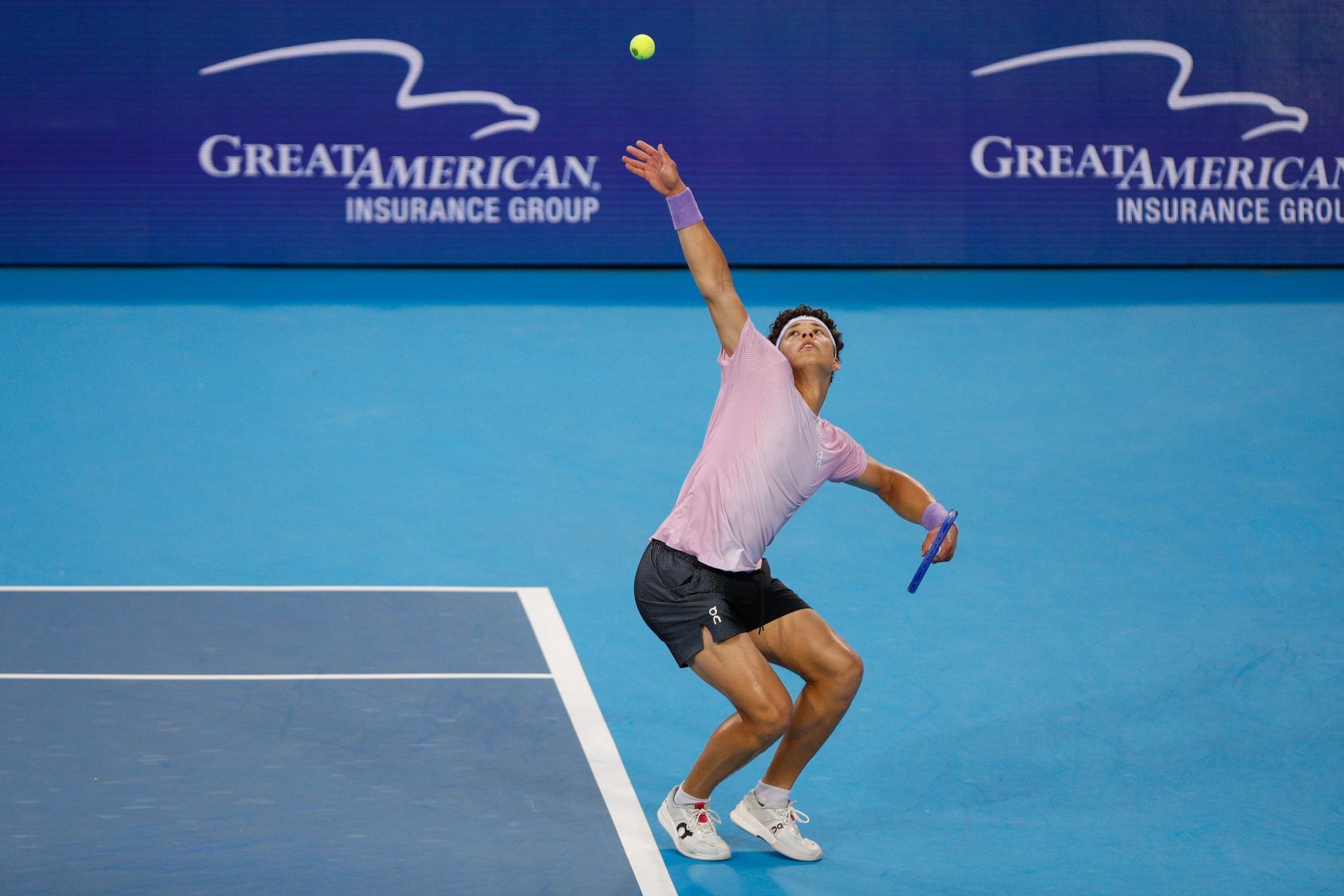 Shelton in action at the Cincinnati Open - Source: Getty