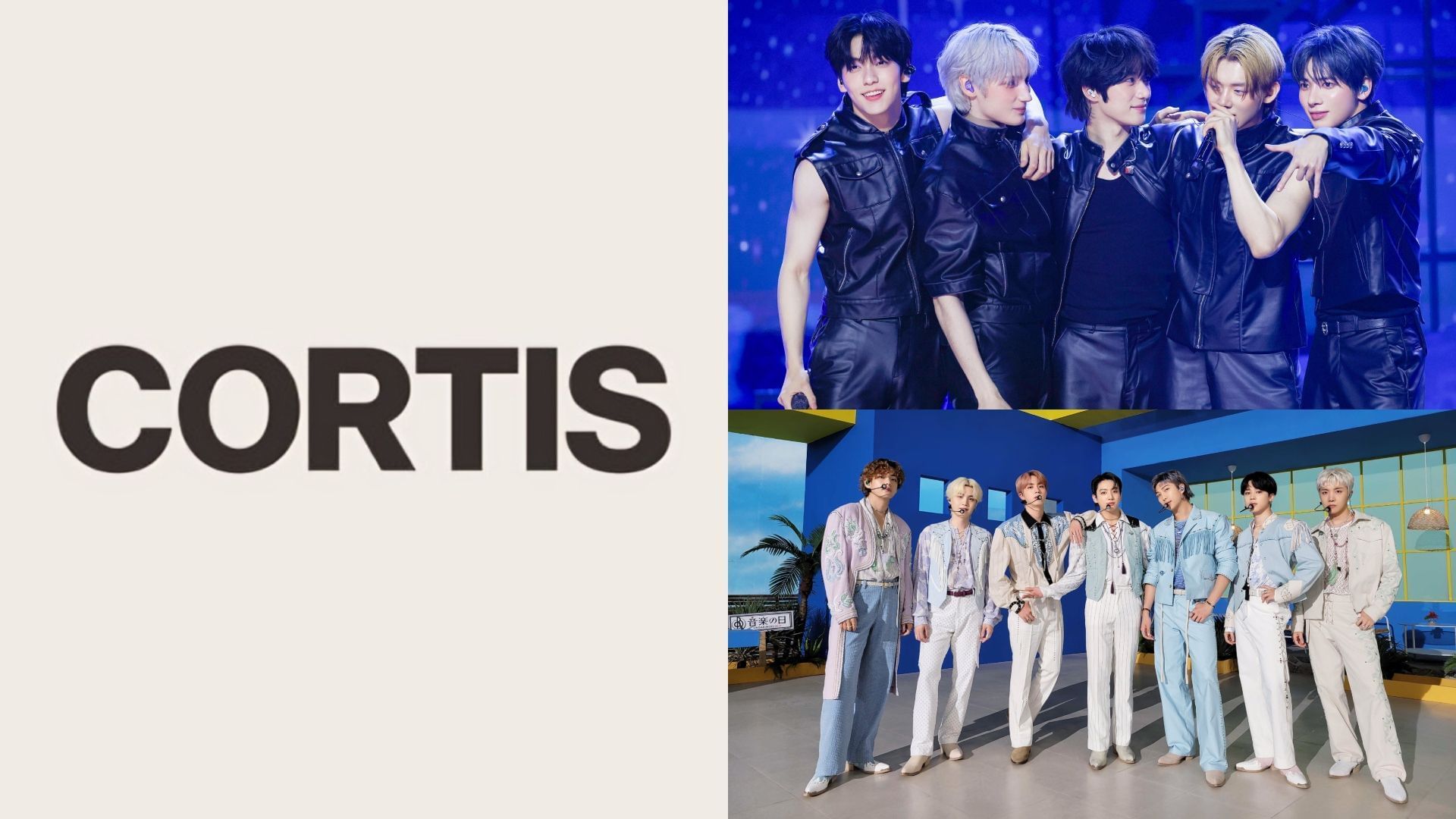 CORTIS is BIGHIT MUSIC&rsquo;s third boy group, following BTS and TXT (Image via X/@cortis_bighit, @BTS_jp_official, @TXT_bighit)