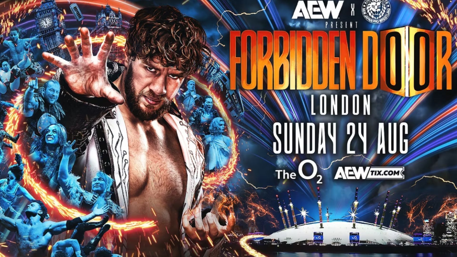 Official poster for AEW x NJPW Forbidden Door 2025 [Image Credits: AEW