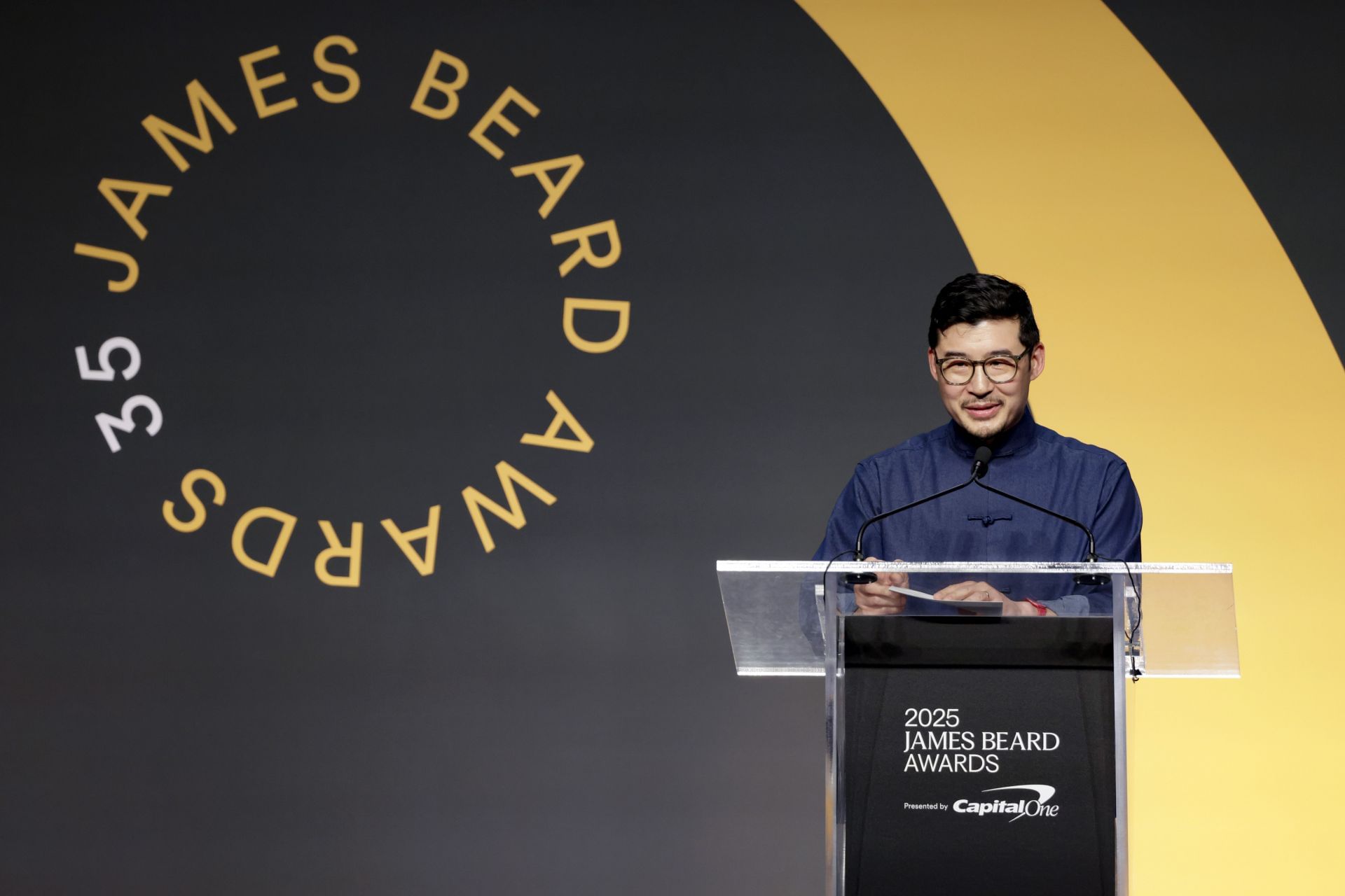 Francis Lam at the 2025 James Beard Media Awards (Image via Getty)