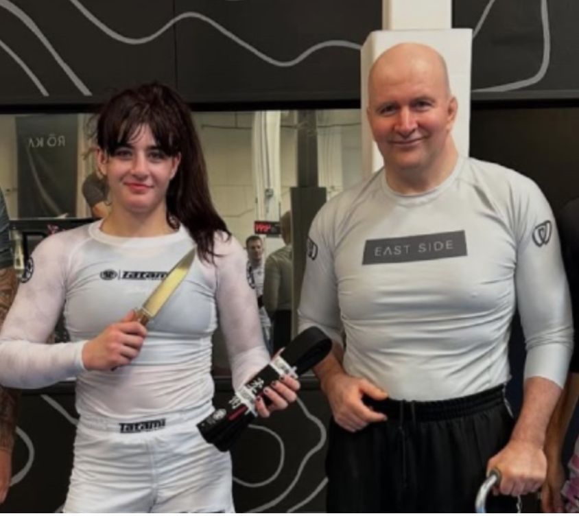 Helena Crevar (L) with John Danaher | Photo by ONE Championship