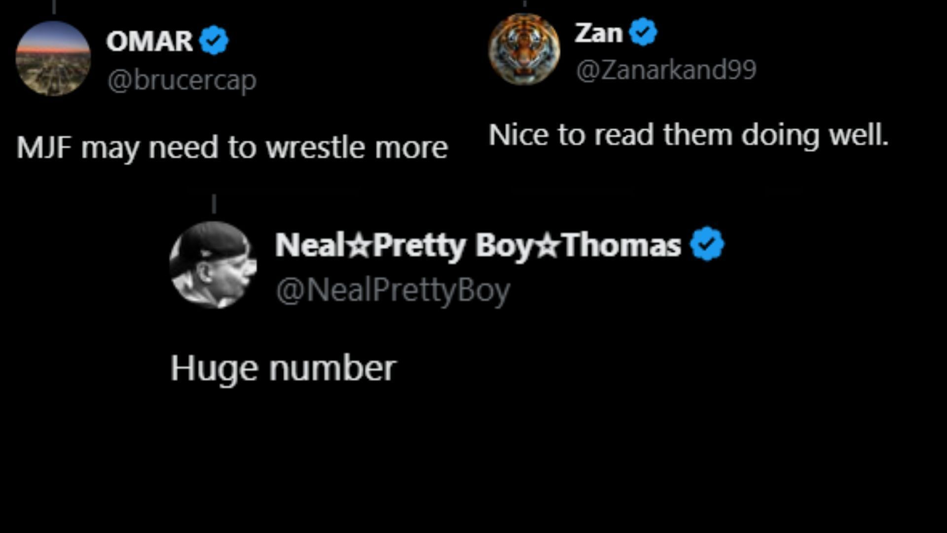 Fans react to this week&#039;s Dynamite ratings. (Images via Dave Meltzer&#039;s X handle)