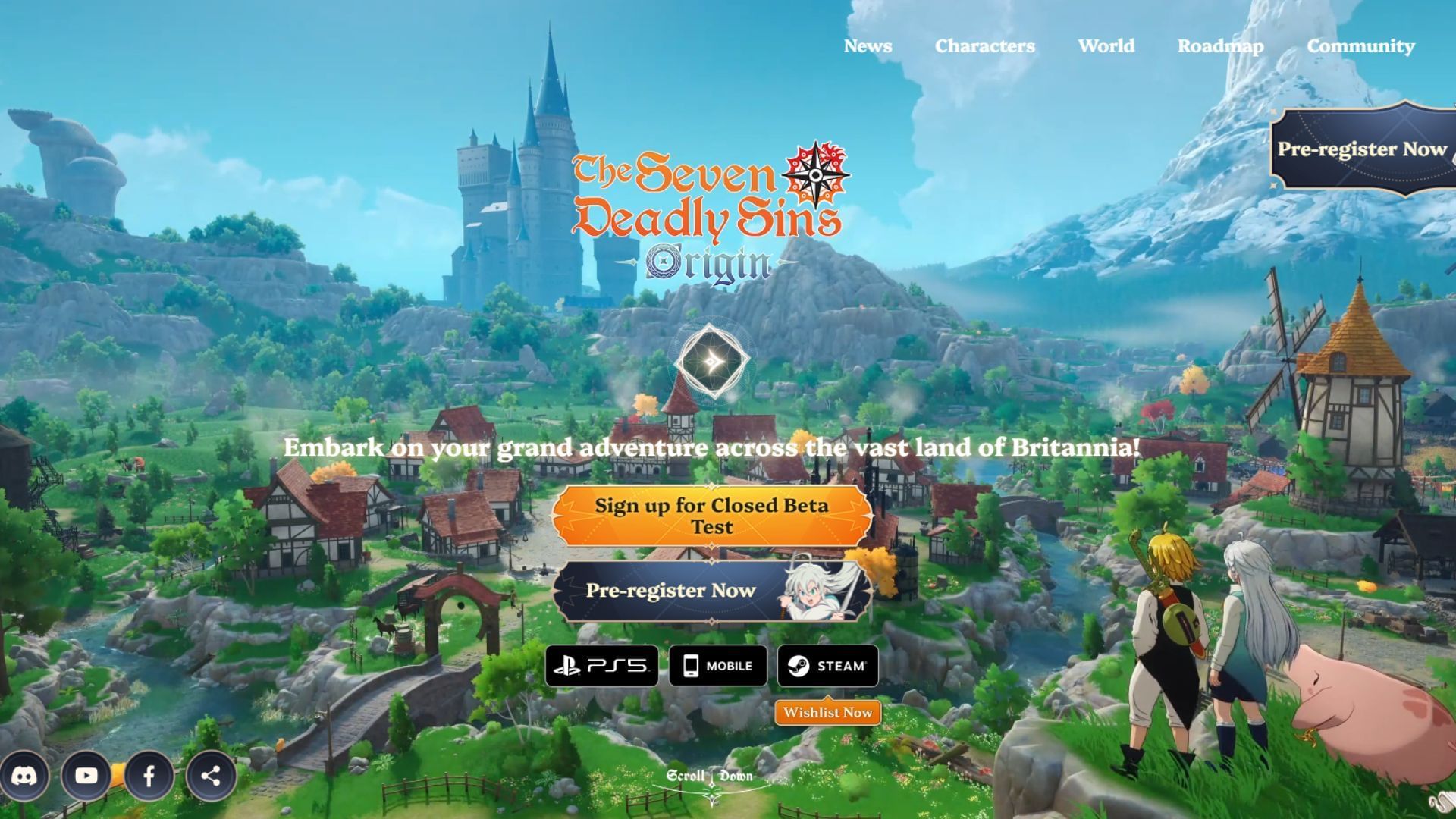 Sign up to get access to the closed beta test (Image via Netmarble)
