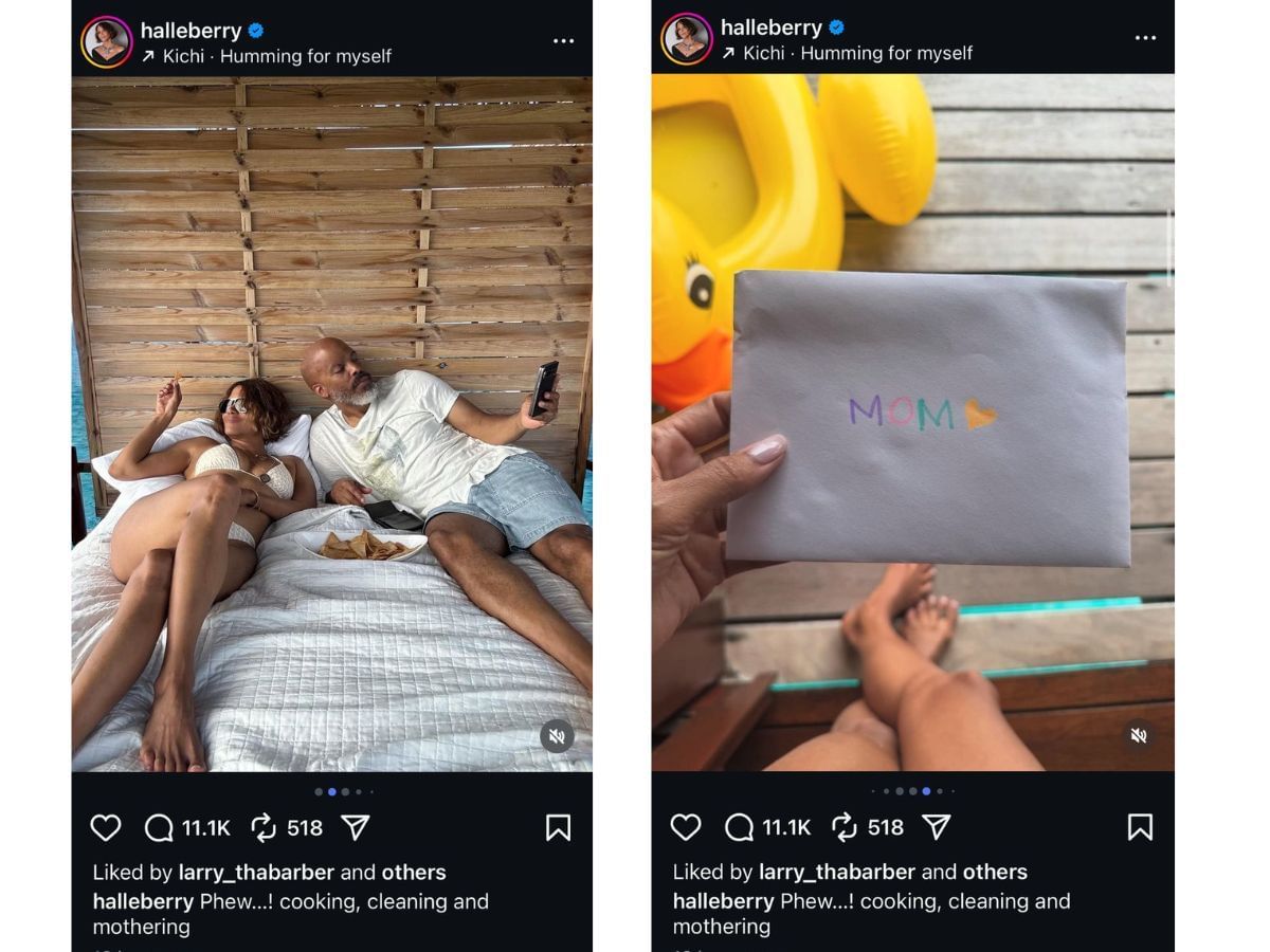 Images from Halle Berry&#039;s Instagram post (Image credits: Instagram/@halleberry)