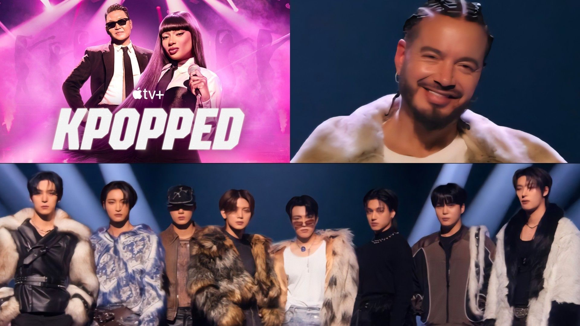 J Balvin and ATEEZ in KPOPPED (Image via Apple Tv)