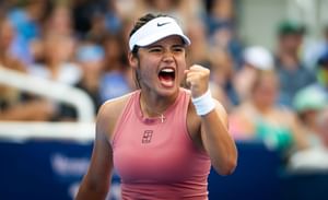 PICTURE: Emma Raducanu sweats through intense training in redemption bid for US Open days after Cincinnati loss