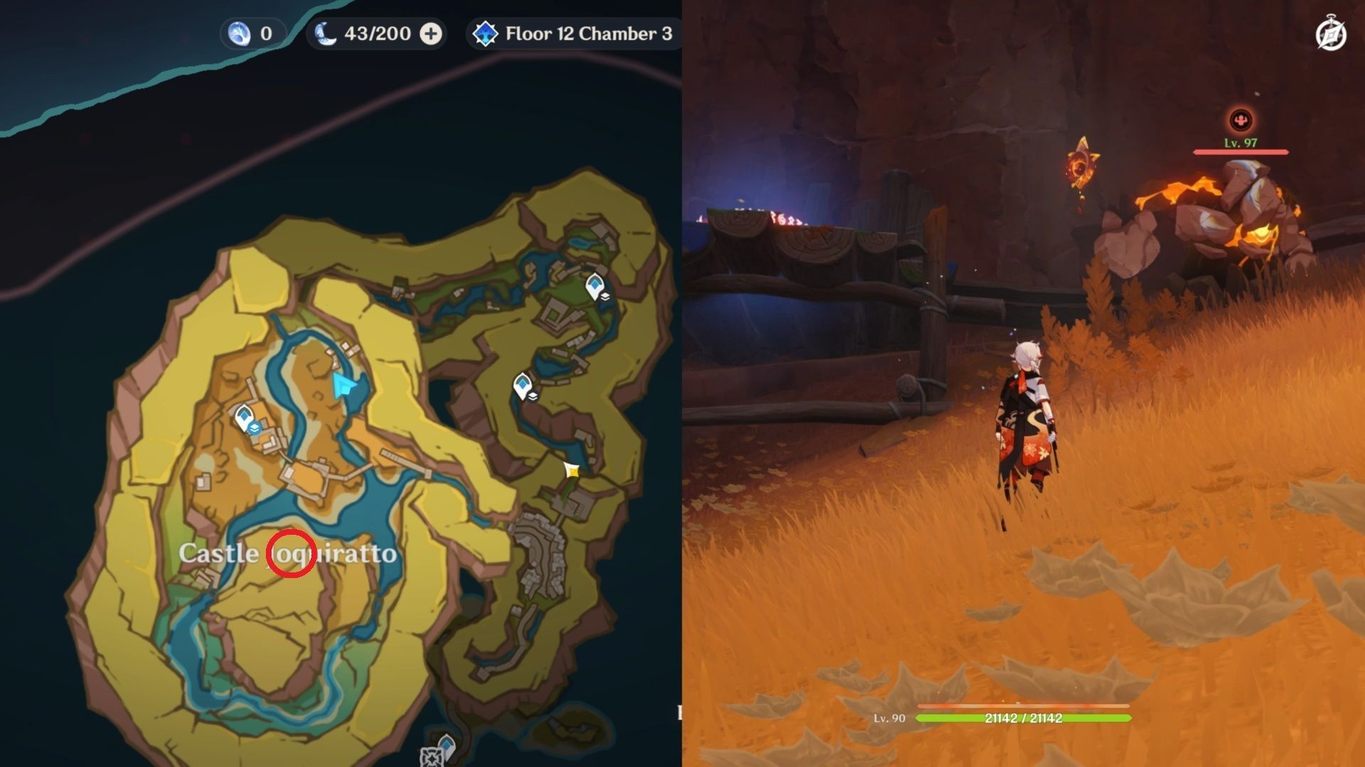 Hidden inside the breakable rock (Image via HoYoverse)