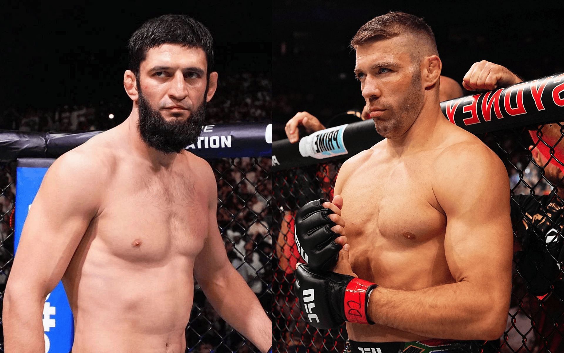 UFC bantamweight talks about Khamzat Chimaev (left) ahead of Dricus du Plessis (right) clash. [Images courtesy: Getty]