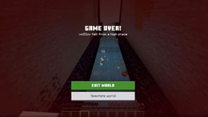Minecraft Bedrock player upset after dying in Hardcore despite landing in water