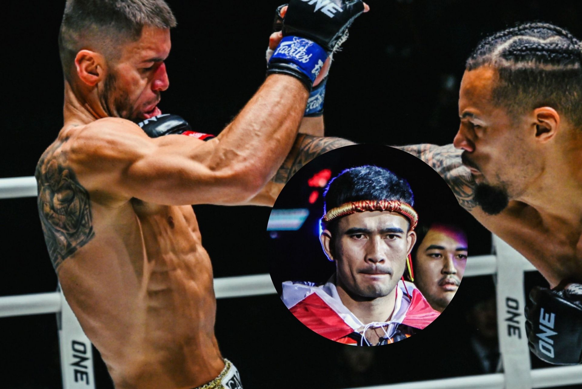 (From left) George Jarvis, Rungrawee Sitsongpeenong, and Regian Eersel. [Images from ONE Championship]