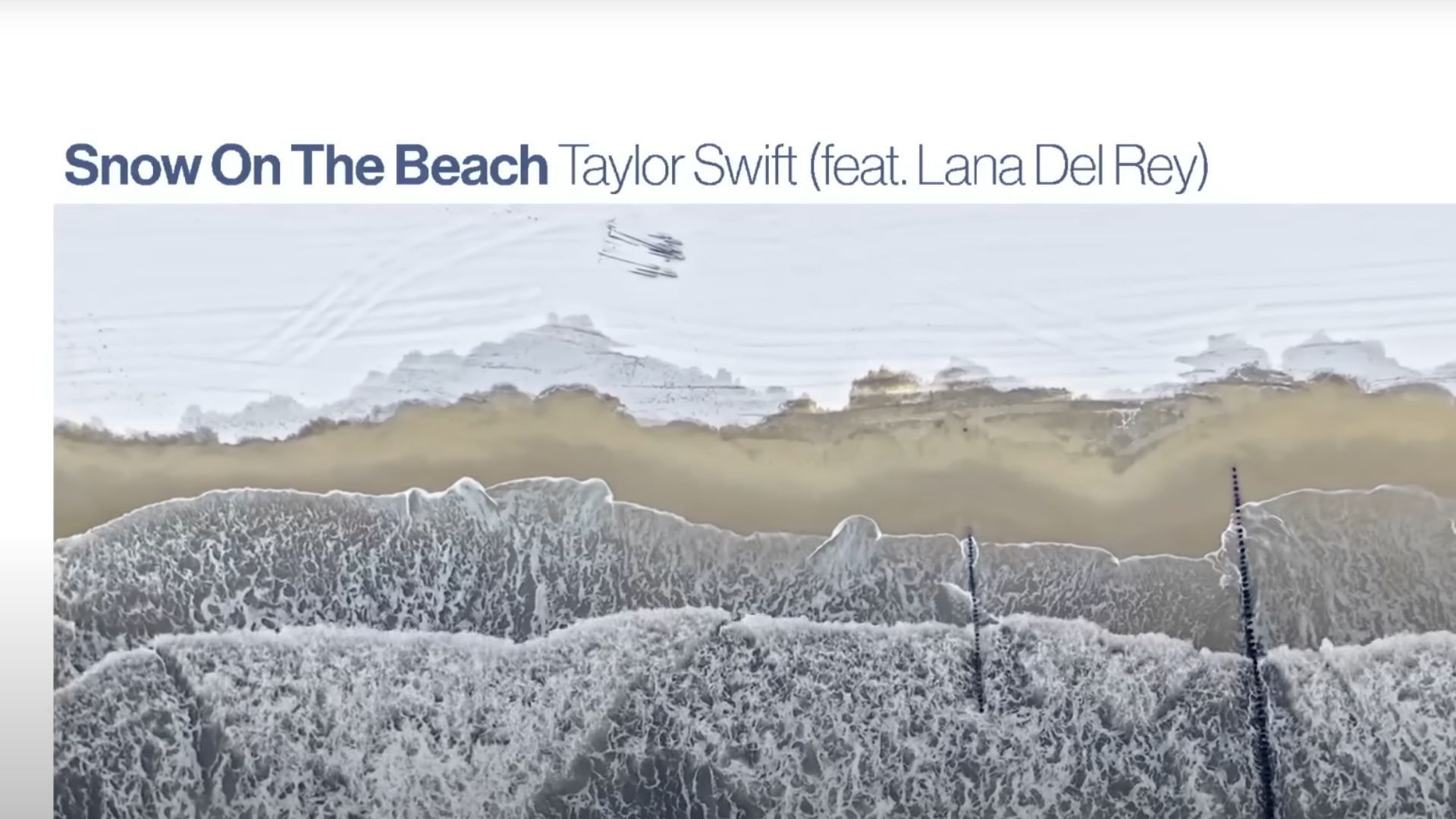Snow on the Beach is from Taylor Swift&rsquo;s Midnights (Image via YouTube/@TaylorSwift)
