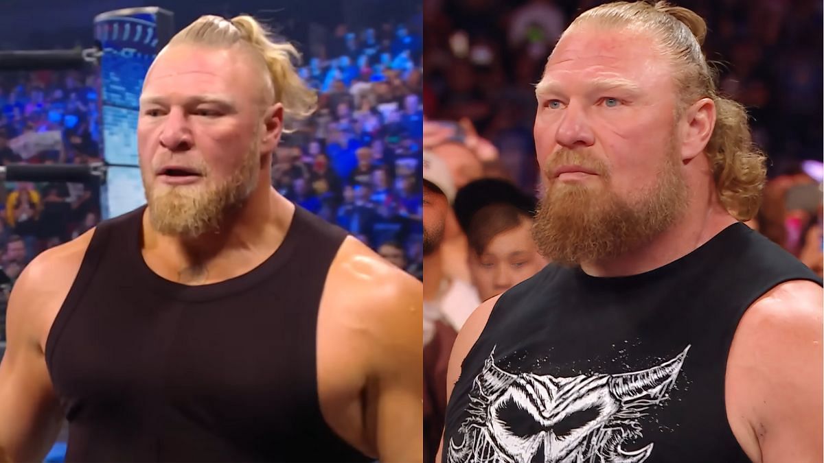 Brock Lesnar! [Images via WWE UK on X &amp; WWE on YouTube]
