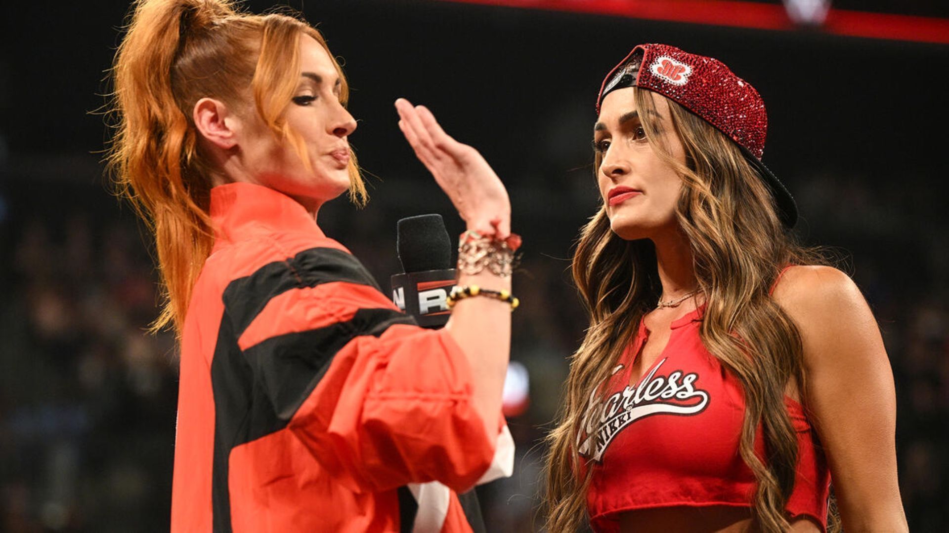 Nikki Bella and Becky Lynch on RAW [Image Credits: WWE.com]