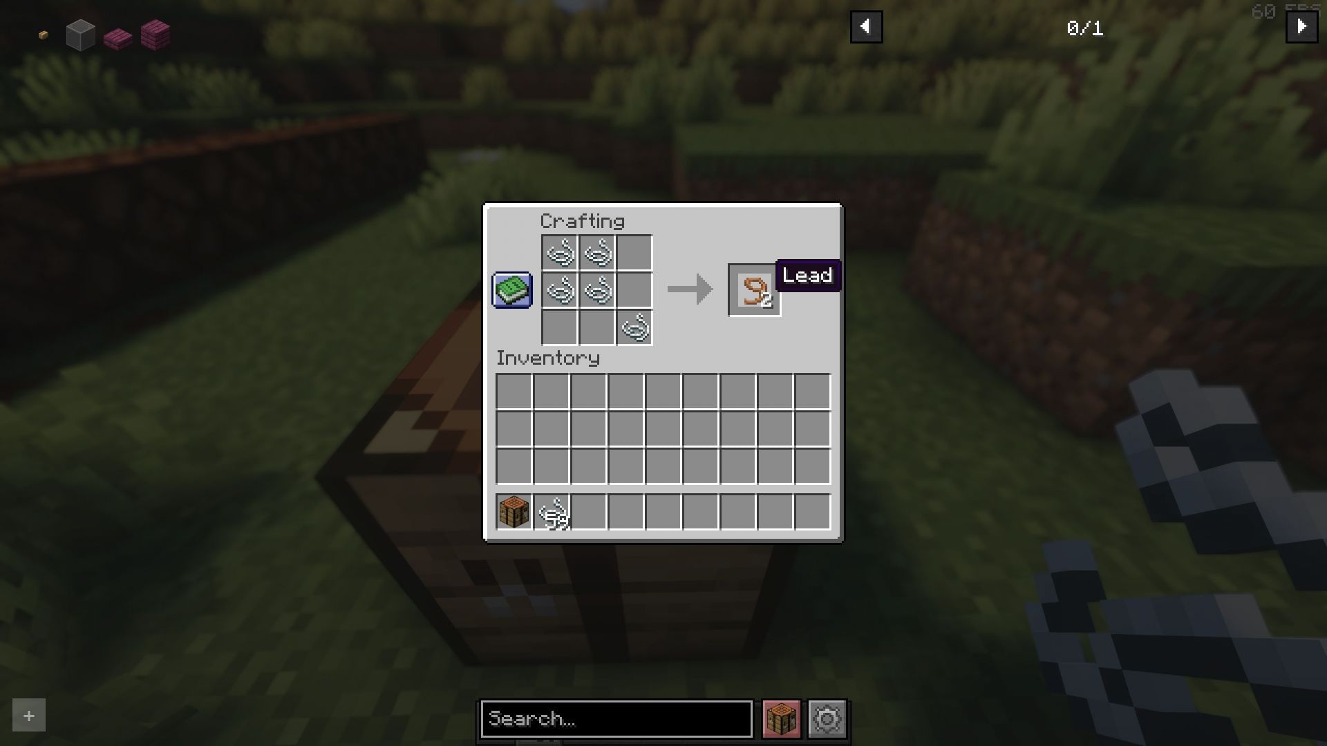 Strings can now be used to craft leads (Image via Sportskeeda Gaming || Mojang Studios)