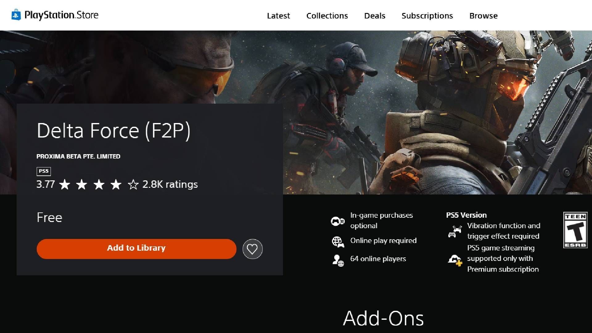 Reinstall the game on PS5 and Xbox (Image via PlayStation Store)
