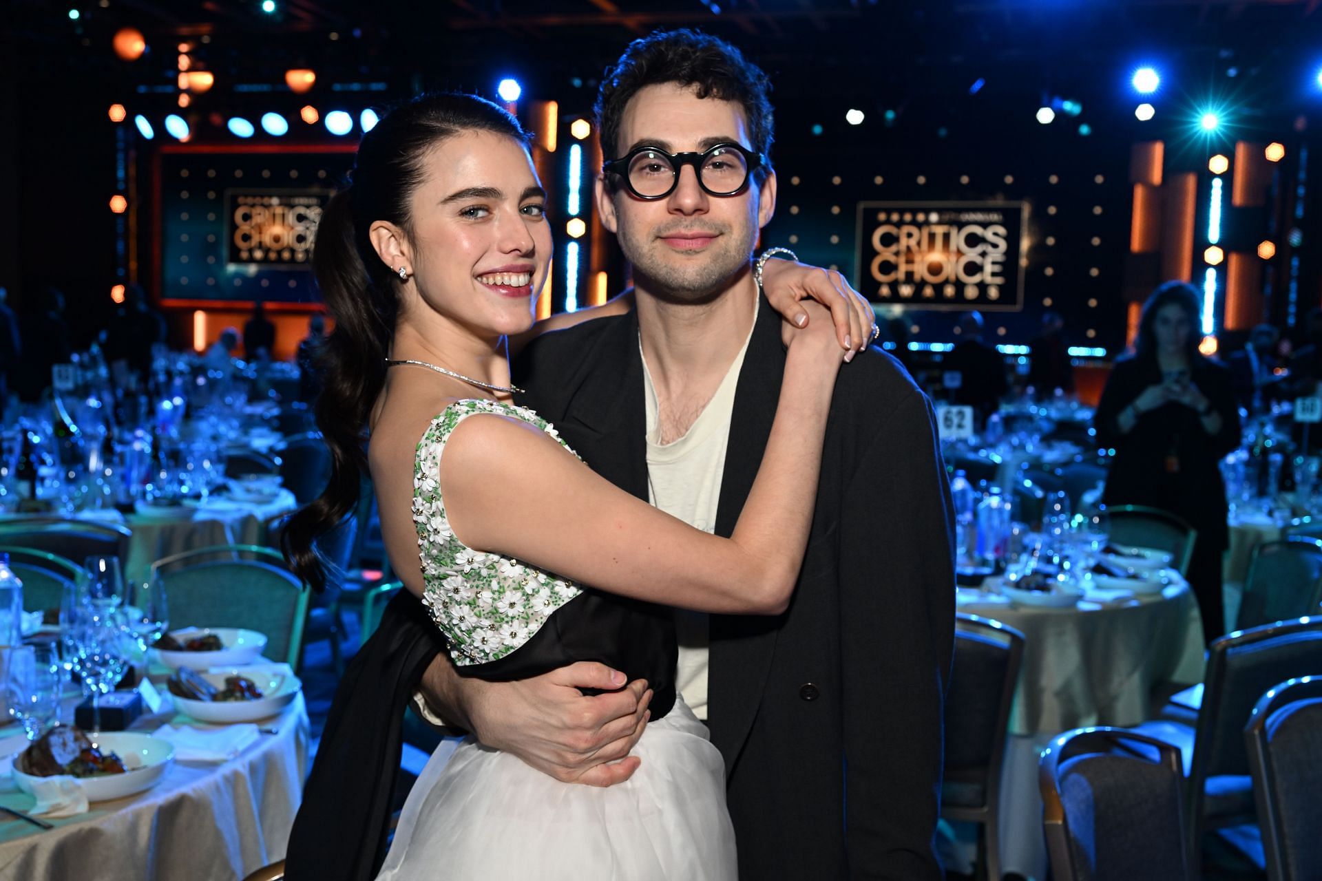 Margaret Qualley and Jack Antonoff at the 27th Annual Critics Choice Awards (Image via Getty)