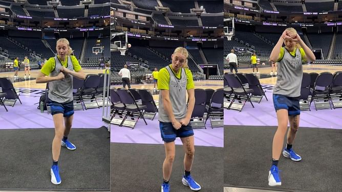 "6-year-old boy trapped inside body of a 6’0 basketball player" - WNBA fans roast Paige Bueckers' hilarious attempt to show her boxing skills