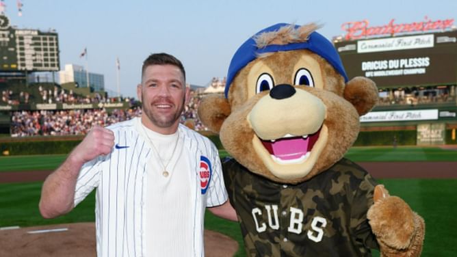 "Coolest things I've ever done" - Dricus du Plessis becomes an MLB fan after ceremonial first pitch at Chicago Cubs vs Cincinnati Reds game