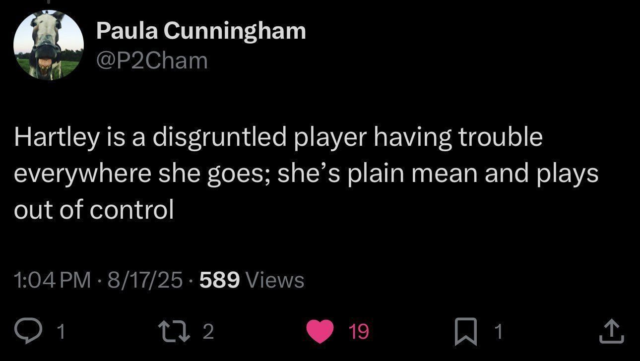 Paula Cunningham&#039;s deleted tweet after Sophie Cunningham&#039;s injury