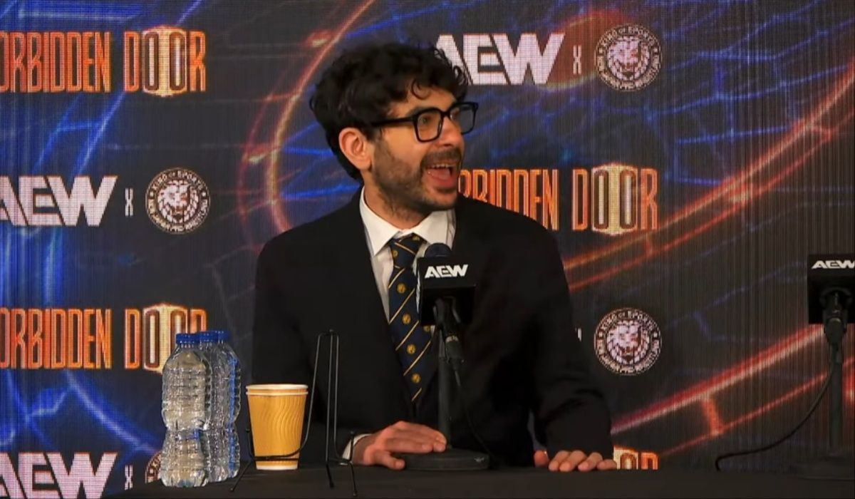 Tony Khan presented AEW star with special gift. (Image via AEW