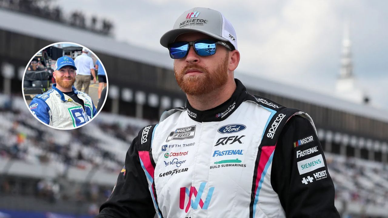 Chris Buescher at Pocono Raceway on Jun 21, 2025. Image: Imagn and X